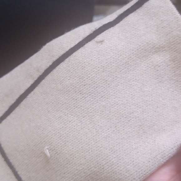 < Modern Cream and Black Cowl Neck Sweater with Geometric Design SIZE S - Picture 4 of 4